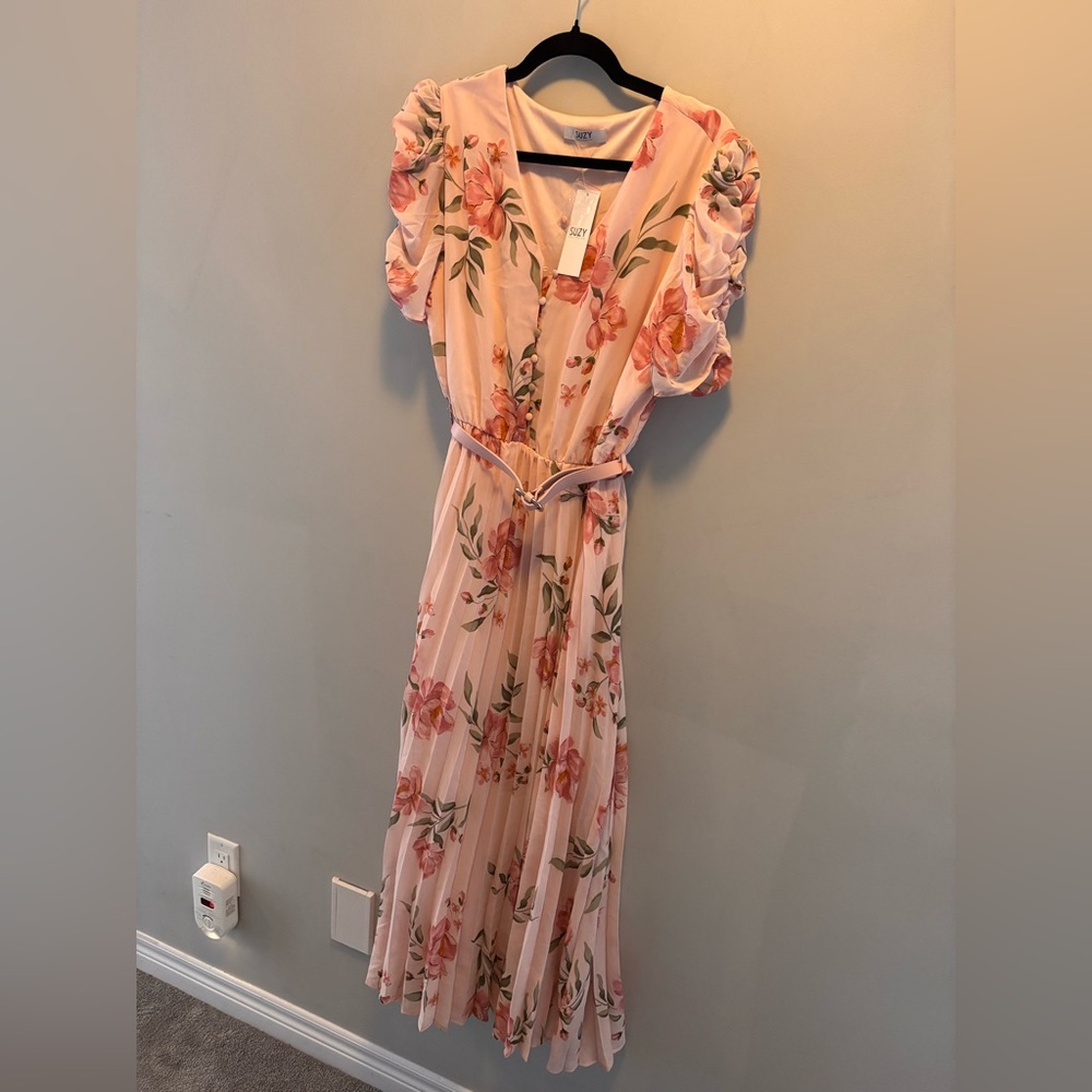 Smart Set Peach Floral Maxi Dress
